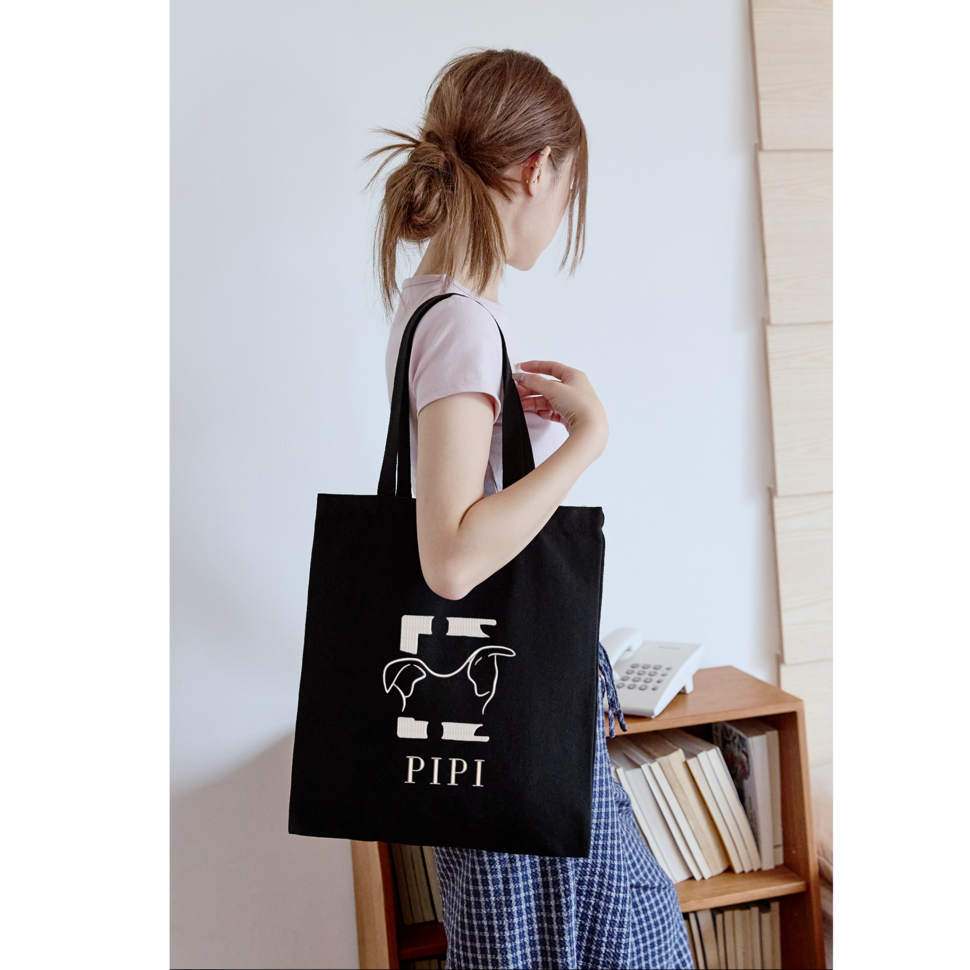 Custom Pet Portrait Tote Bag