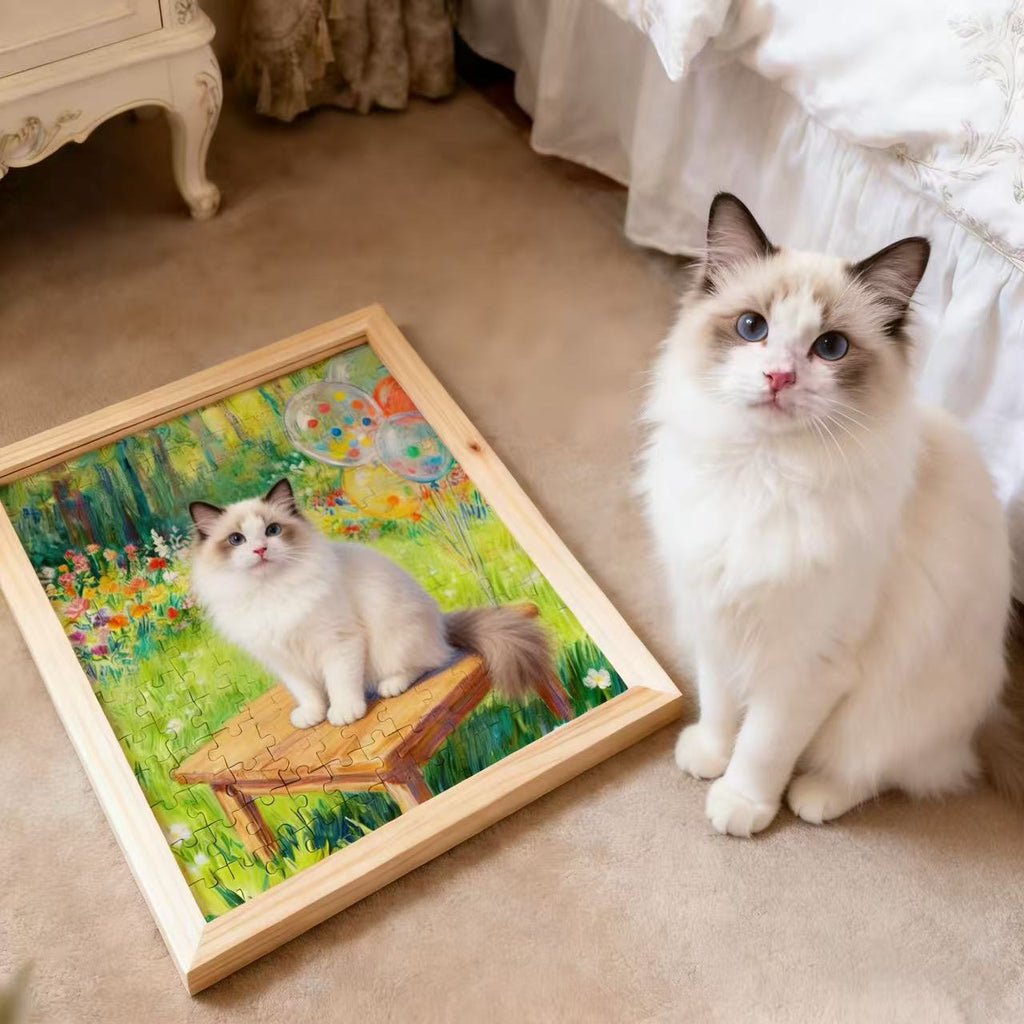 Pet Oil Painting Style Puzzle