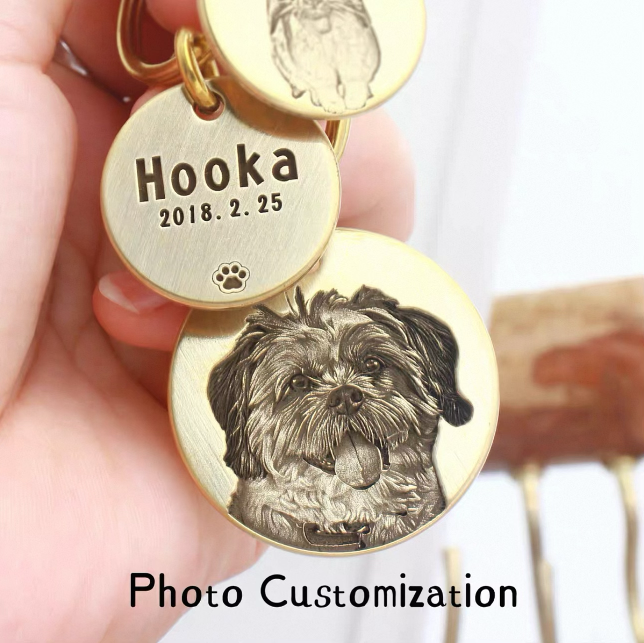 Custom photo ID tags