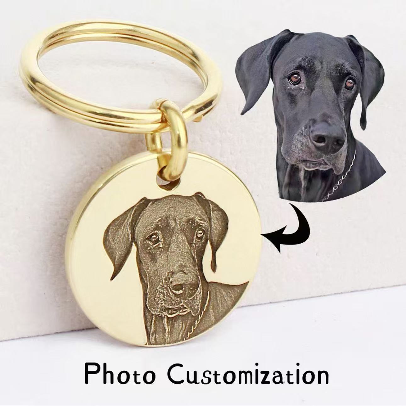 Custom photo ID tags