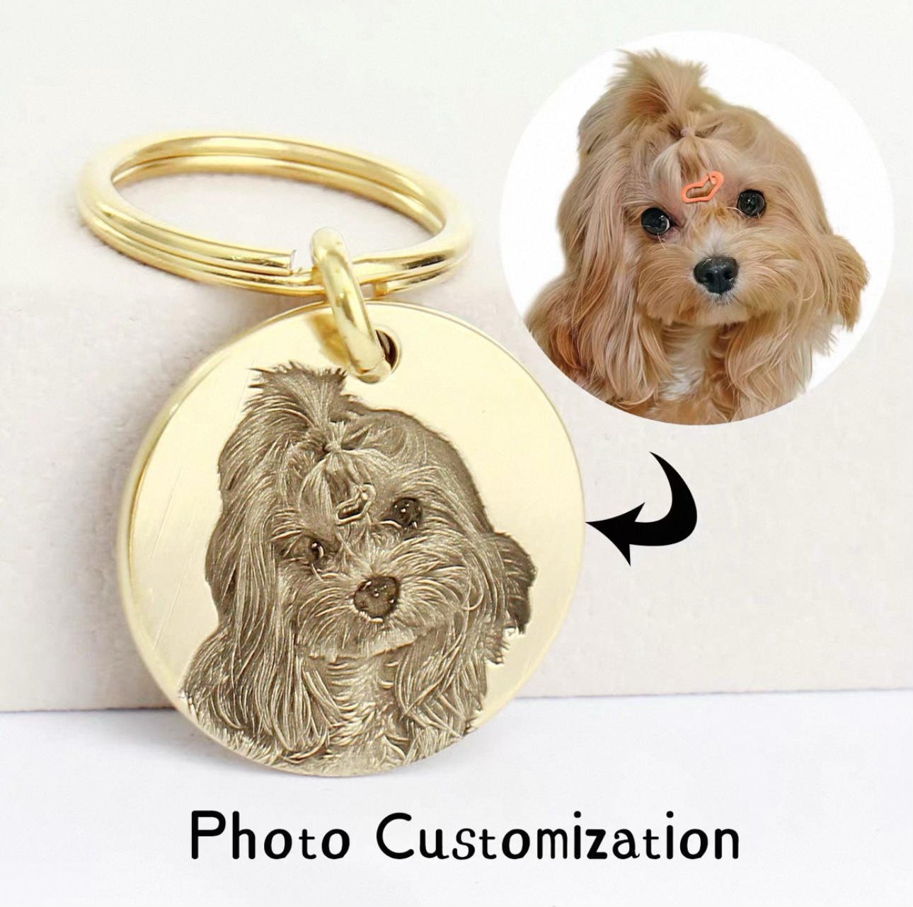 Custom photo ID tags