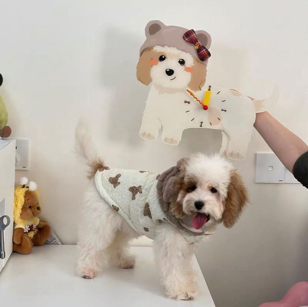 Custom Full-Body Illustrated Pet Wall Clock