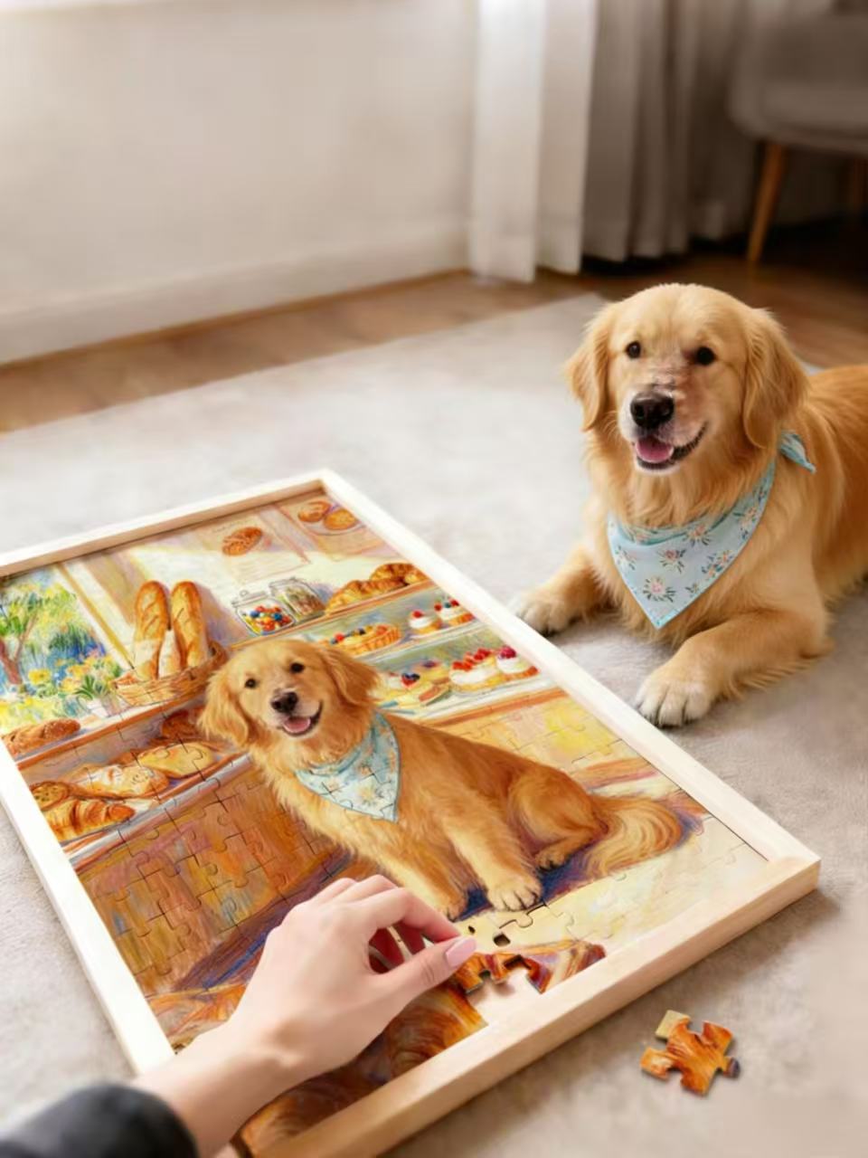 Pet Oil Painting Style Puzzle