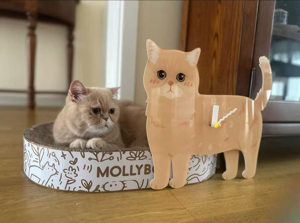 Custom Full-Body Illustrated Pet Wall Clock