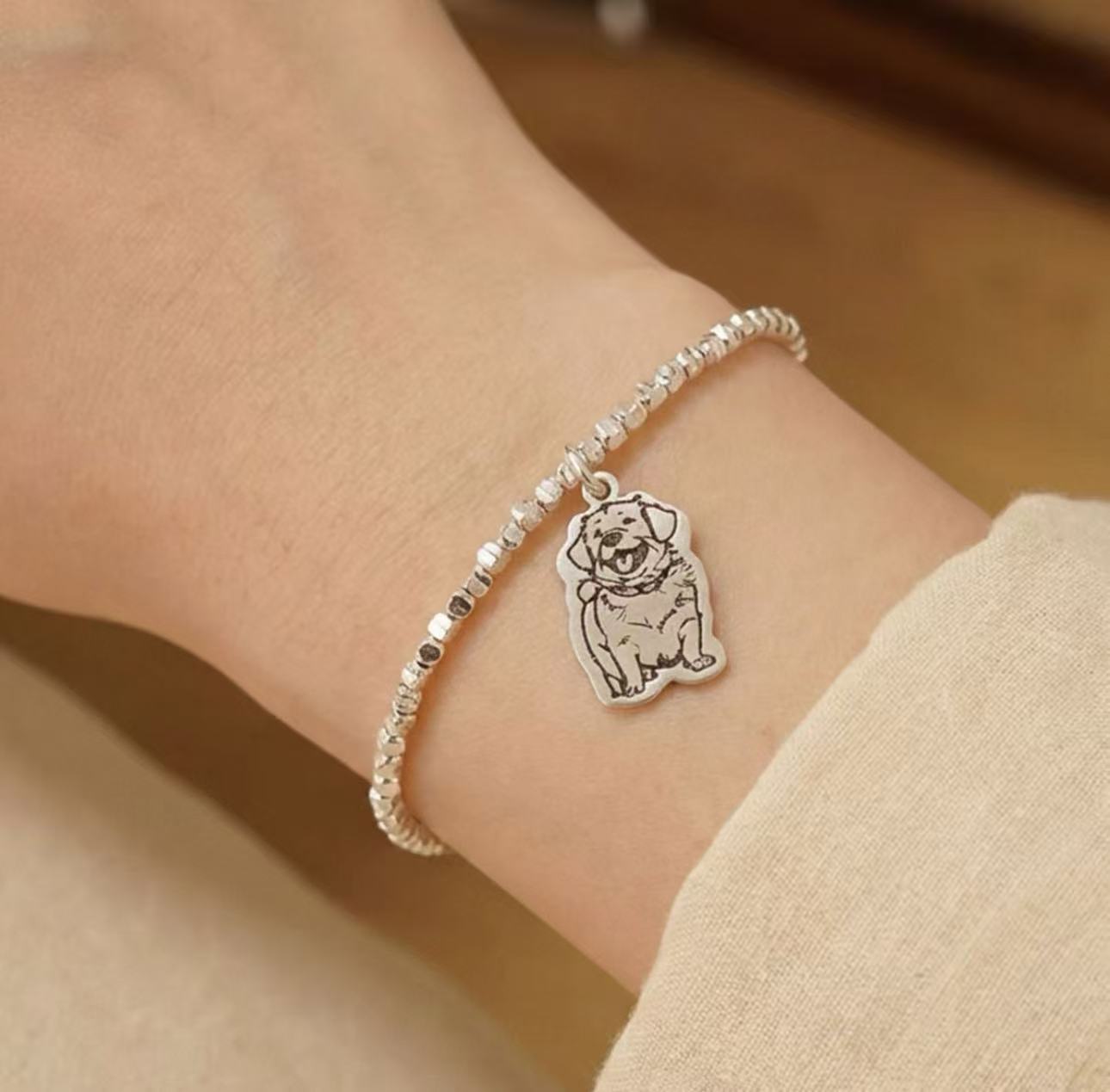 Pet Illustration Charm Bracelet