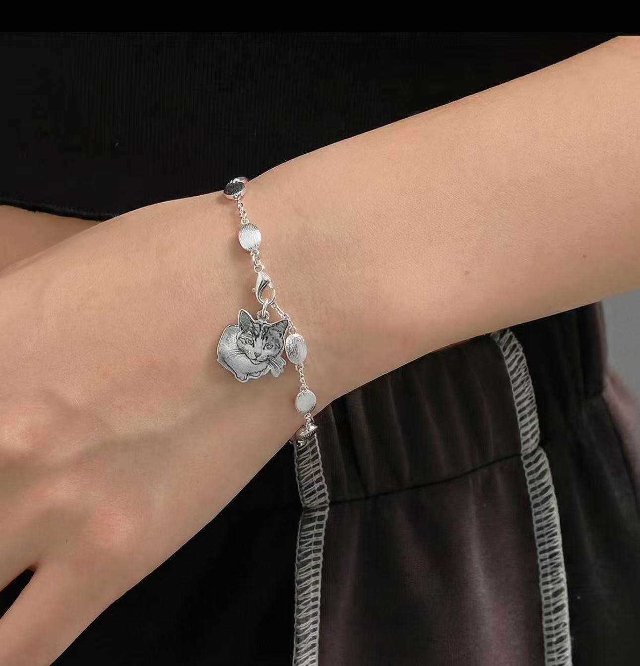 Pet Illustration Charm Bracelet