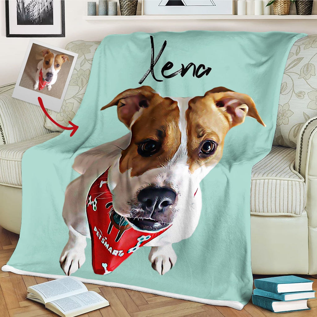 Custom Pet Photo Blanket