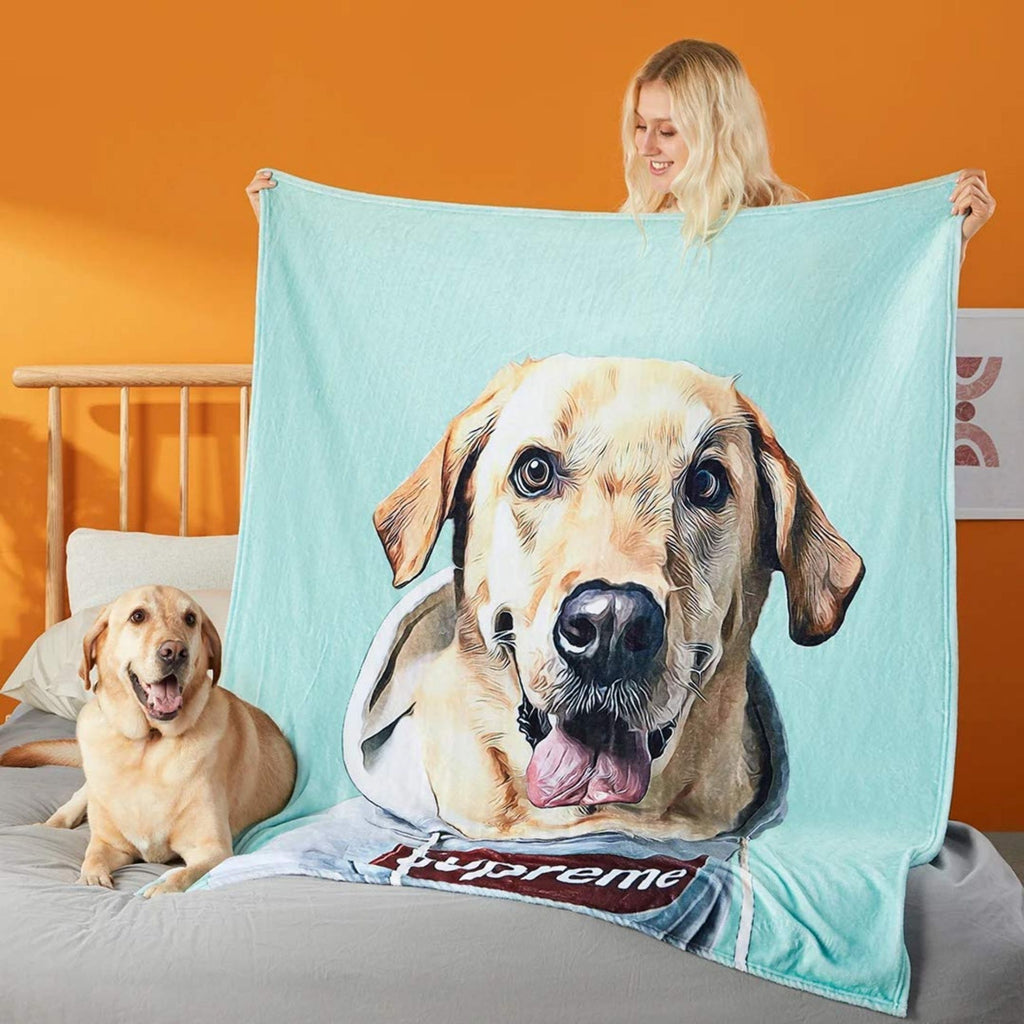 Custom Pet Photo Blanket