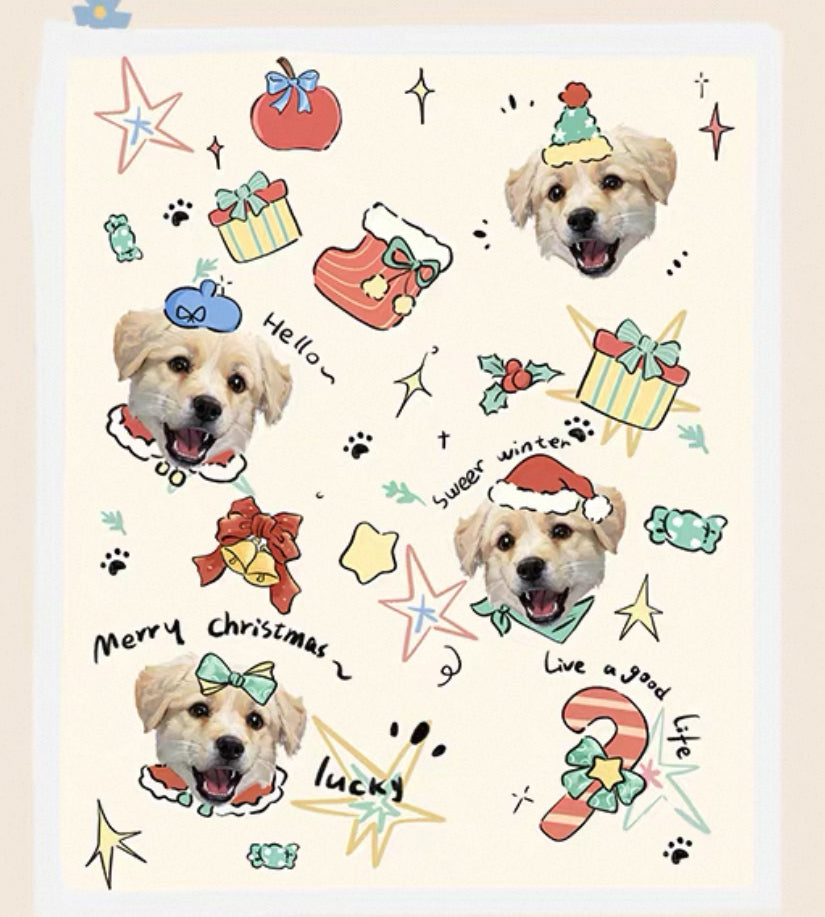 Custom Pet Photo Blanket